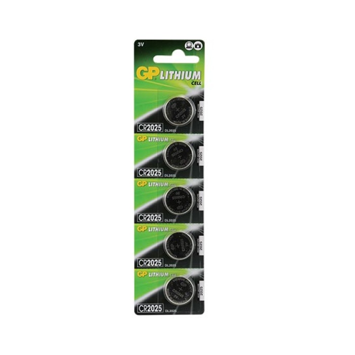 Gp Cr2025 3 V Lityum 5li Para Pil