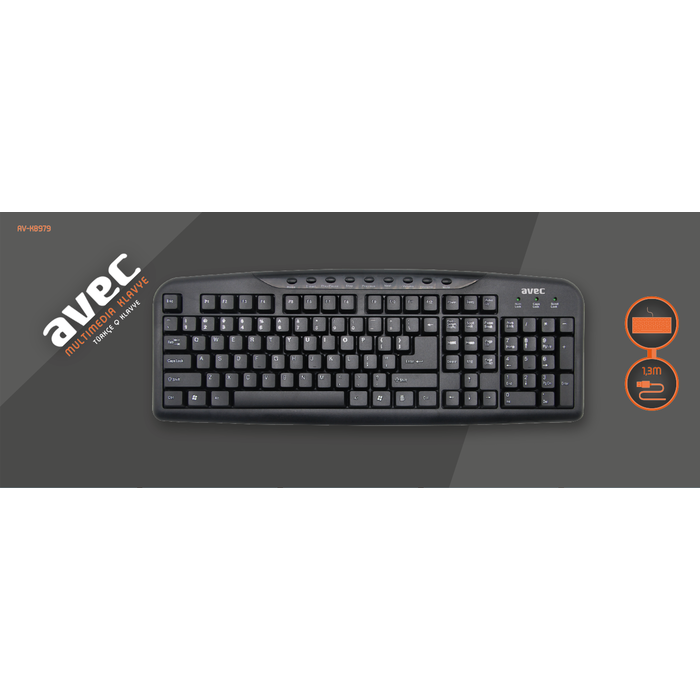 Avec Av-kb979 Multimedya Klavye