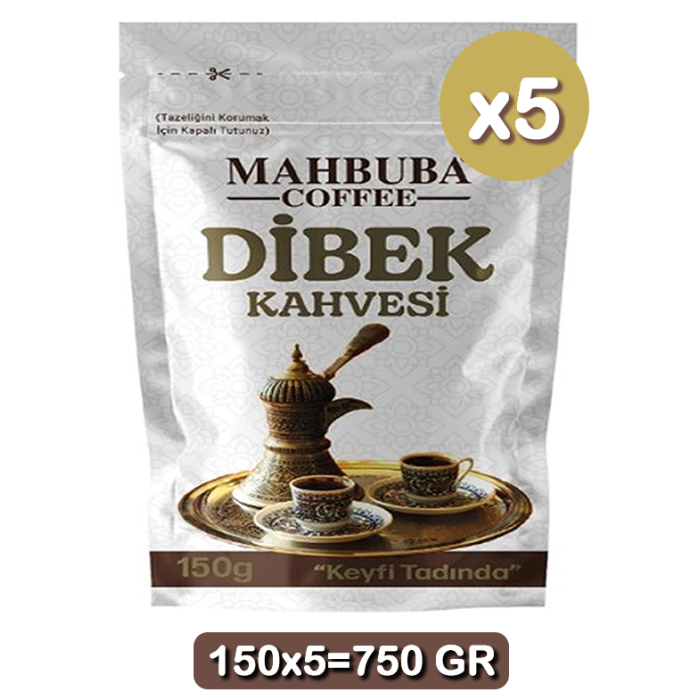 Mahbuba Dibek Kahvesi 150gr 5 Paket
