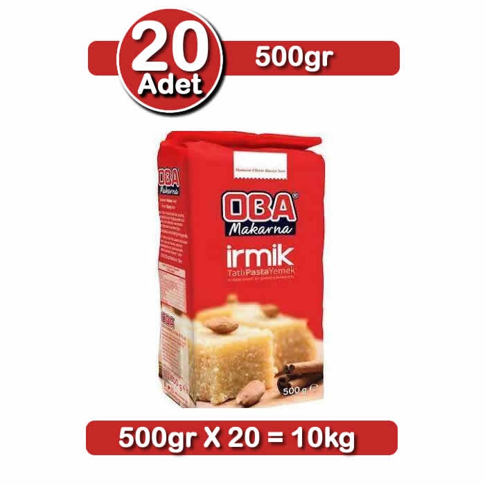 Oba İrmik 500gr X 20 Adet