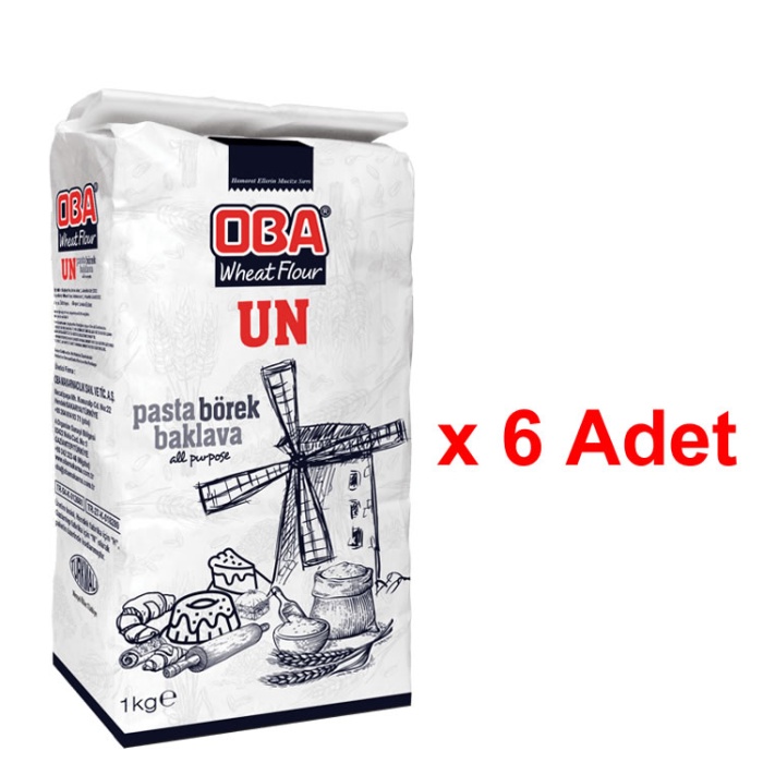 Oba Buğday Unu 6 X 1 Kg