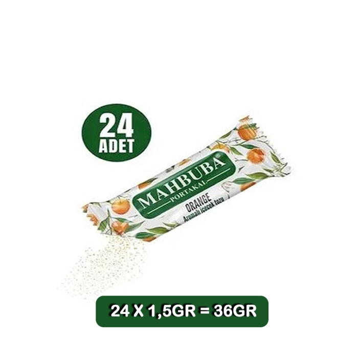 Mahbuba Tek İçimlik Portakal Aromalı Oralet Çayı 1,5grx24 Adet