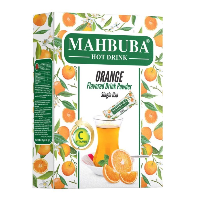 Mahbuba Tek İçimlik Portakal Aromalı Oralet Çayı 1,5grx240 Adet
