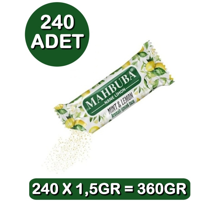 Mahbuba Tek İçimlik Nane Limon Aromalı Oralet Çayı 240×1,5gr