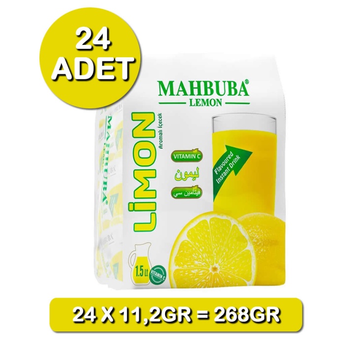 Mahbuba Mango Aromalı Soğuk Toz İçecek 24x11.2gr