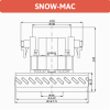 Süpürge motoru Snow-Mac SM-50 / 1200 W