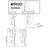 Evco EV3X21N7 Dijital termostat ( Tek Proplu ) Dokunmatik