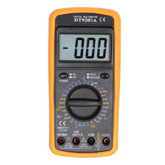 Multimetre DT-9208A Kondansatör Değeri Ölçer