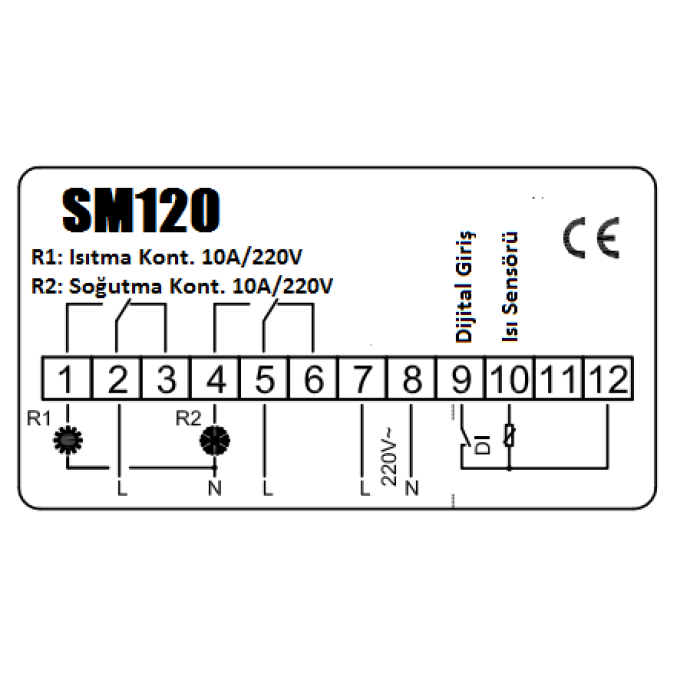 SM120 Dijital Termostat