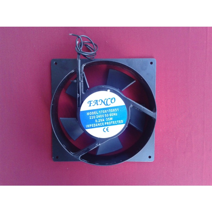 Kare Fan Motoru  17 cm x 17 cm 220 volt