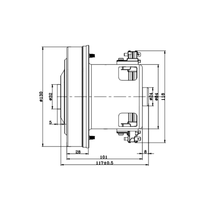 Süpürge Motoru CG-34 HD / 1800 W (Unico Motor) (Bakır Sargılı)