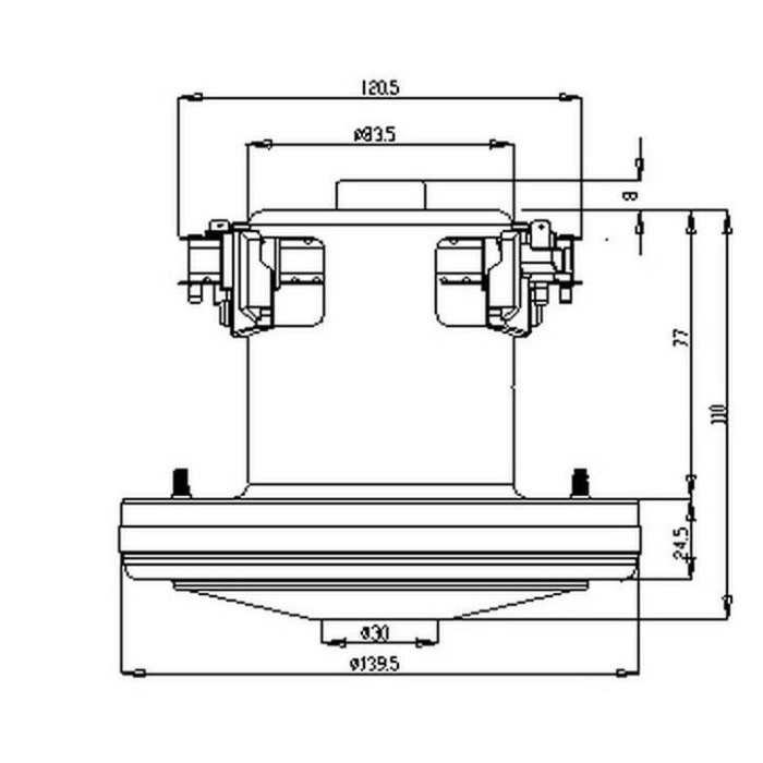 Süpürge Motoru CG-10 / 1400 W (Unico Motor)