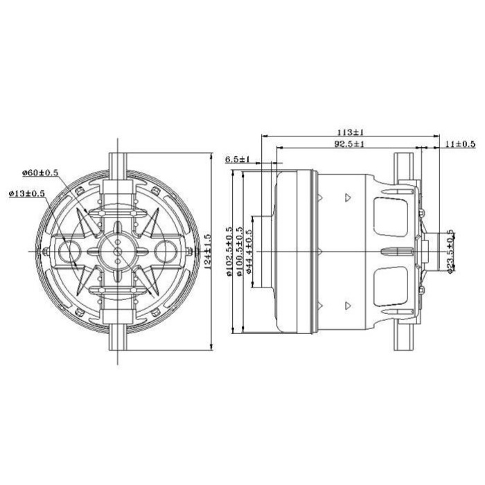 Bosch Elektrik Süpürgesi Motoru CG-25HD / 1600 W (Bakır Sargı) (Unico Motor)