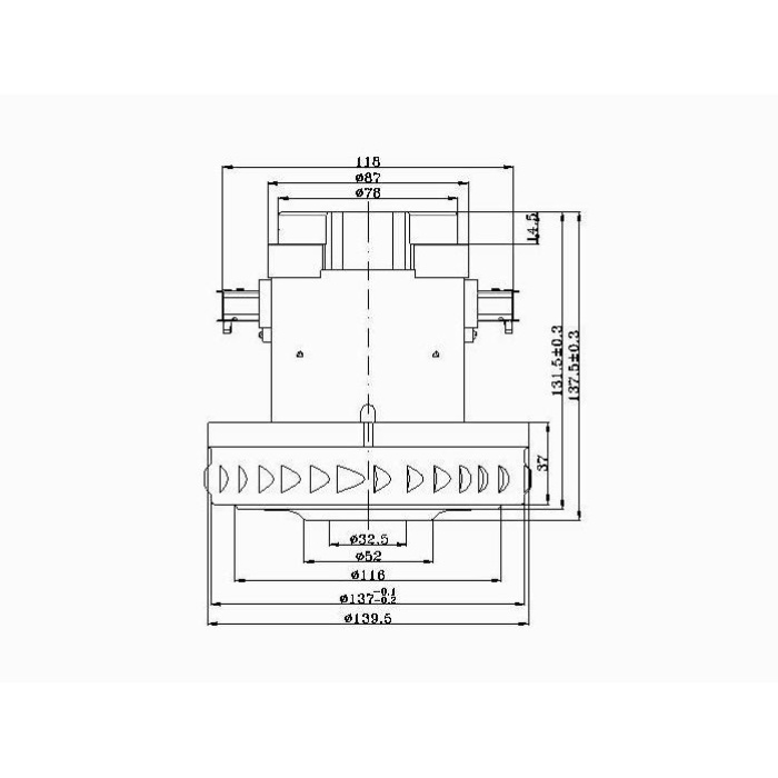 SÜPÜRGE MOTORU BT55 1500W