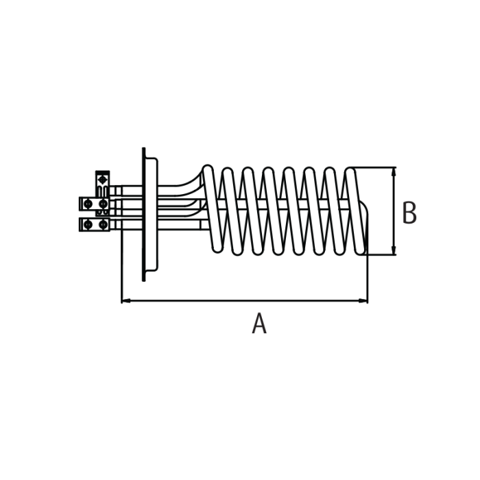 Şofben rezistans  7500 watt - ŞANAL