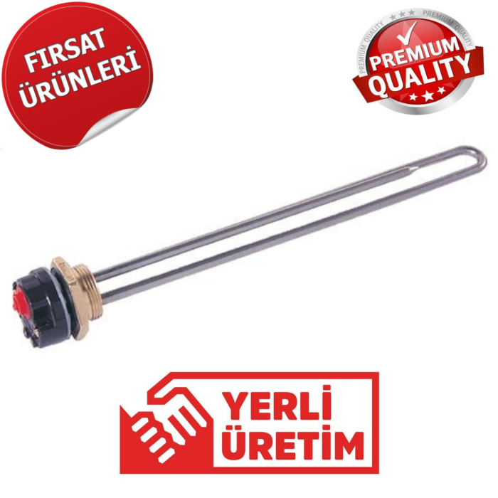 GÜNEŞ ENERJİ REZİSTANSI TERMOSTATLI KROM 2000 Watt 30CM ( 374554 - BALÇIK )