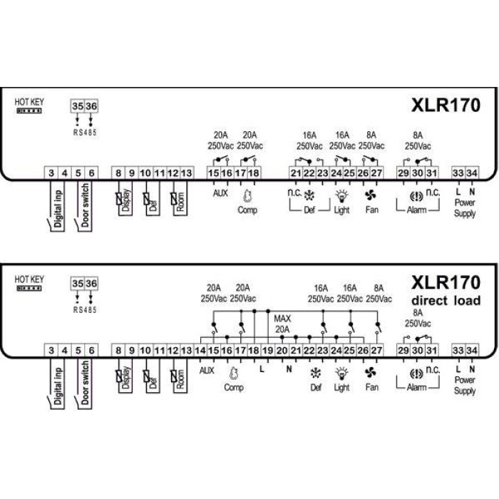 Dixell Dijital termostat XLR170