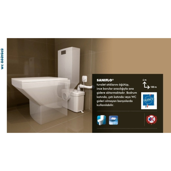 Saniflo - WC Fos.Tahliye Cihazı - 12 Lt