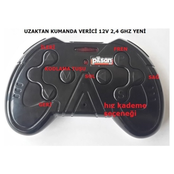 Pilsan Akülü Araba UZAKTAN KUMANDA VERİCİ 12 V 2.4 GHZ VERSİYON 1 - Orjinal Ürün