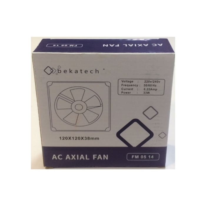 Kare Fan Motoru  12 cm x 12 cm 220 volt - Bekatech