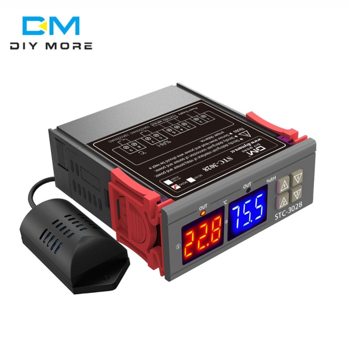 Dijital Termostat - Higrostat STC 3028 - 220 VOLT