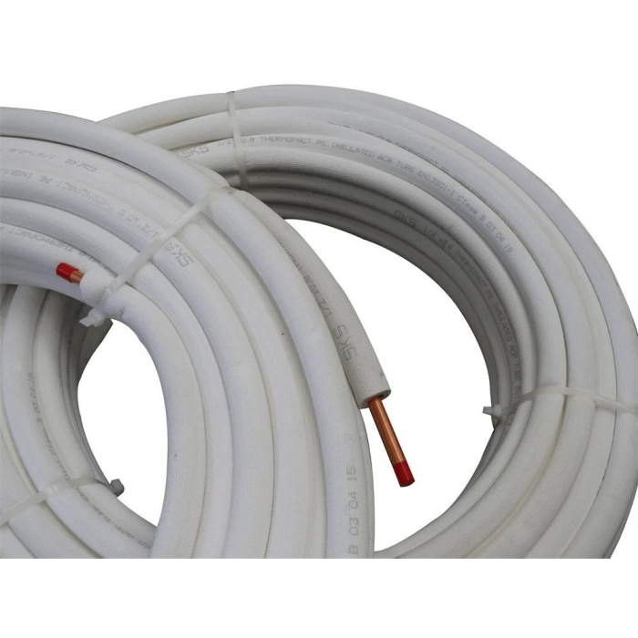 Bakır Boru 1/4+3/8 VRV (0,80mm) + 9 MM POLIETILEN izalasyon (Minimum 50 Mt)