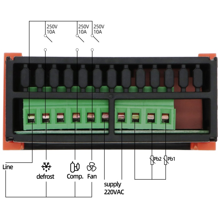 ETC 974 Dijital Termostat Çift Prop