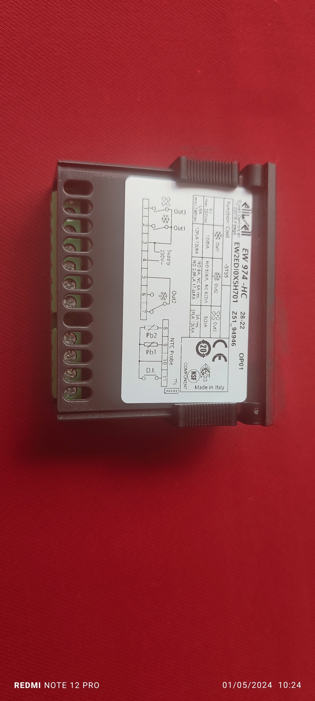 Eliwell EW 974 GREY Dijital termostat ( ID 974 ) Çift ...