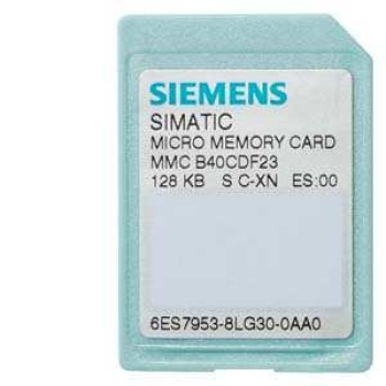 6ES7953-8LG31-0AA0 SIMATIC S7, Micro Memory Card for S7-300/C7/ET 200, 3, 3V Nflash, 128 KB