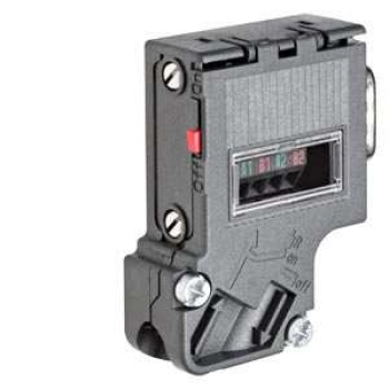 6ES7972-0BA42-0XA0 SIMATIC DP, Connection plug for PROFIBUS up to 12 Mbit/s with inclined cable outlet, 15.8x 54x 39.5 mm (WxHxD), terminating res