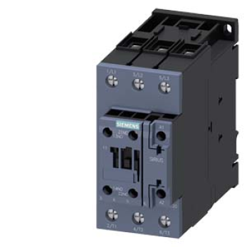 3RT2037-1AN20 power contactor, AC-3e/AC-3, 65 A, 30 kW / 400 V, 3-pole, 220 V AC, 50/60 Hz, auxiliary contacts: 1 NO + 1 NC, screw terminal,
