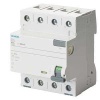 5SV3344-6 HATA AKIMI KORUMA ANAHTARI-FI (KAÇAK AKIM KORUMA RÖLESİ), A Tipi, 40A, 400V, 30mA, TRİFAZE, 3FAZ+NÖTR, 70mm
