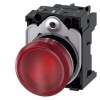 3SU1152-6AA20-1AA0 Sirius ACT Metal Komple Sinyal Lambalar Kırmızı 24 AC/DC