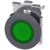 3SU1061-0JD40-0AA0 Sirius ACT Mat Metal Yassı Tip 30 mm Sinyal Lambası Yeşil