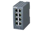 6GK5008-0BA10-1AB2 SCALANCE XB008 Unmanaged Industrial Ethernet Switch for 10/100 Mbit/s for setting up small star and line topologies, LED diagno