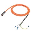 6FX3002-5CL12-1AF0 Power cable pre-assembled 4x 2.5, for motor S-1FL6 HI 400 V with V70/V90 frame size B and C MOTION-CONNECT 300 No UL for connec