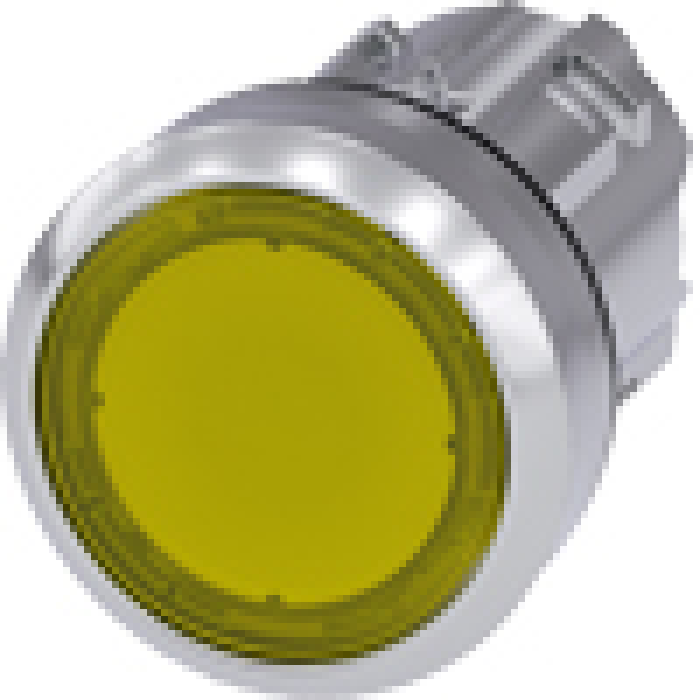 3SU1051-0AB30-0AA0 Işıklandırılabilir Yay Dönüşlü Metal Buton Kafası sarı