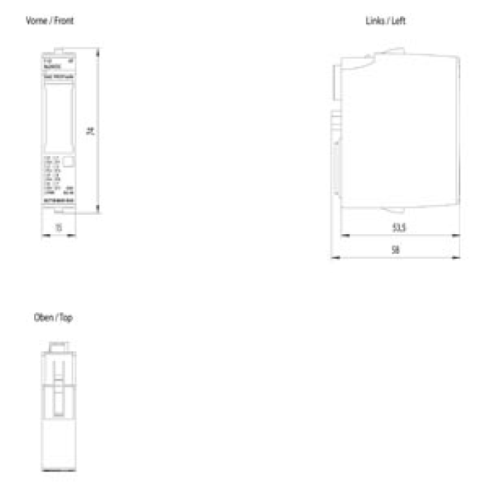 6ES7136-6BA01-0CA0 SIMATIC DP, electronic module for ET 200SP, F-DI 8x 24 V DC HF, 15 mm width, up to PLe (ISO 13849-1)/ SIL3 (IEC 61508)