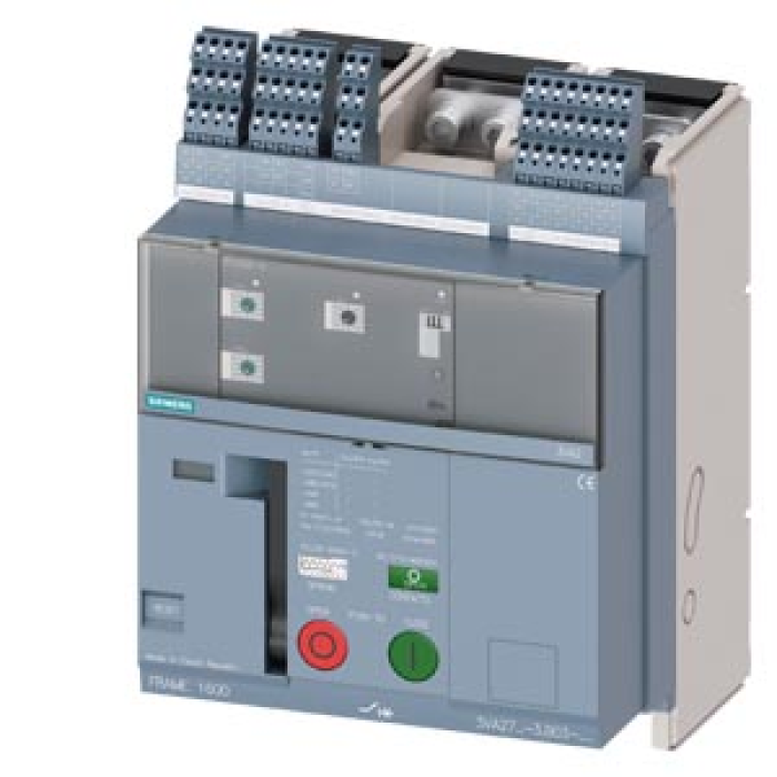 3VA2712-1AB03-4HA7 fixed-mounted molded case circuit breaker frame 1600; with RTC and 4AUX trip alarm switch S24; Icu M Icu=55kA @ 415V, 3-pole