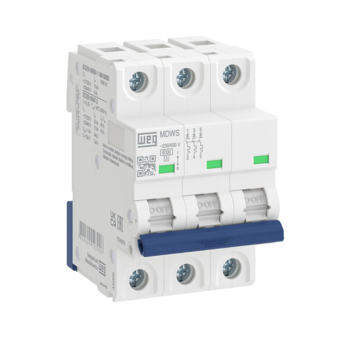14355130 MDWS-C10-33P 10A (6kA) Otomatik Sigorta 3x10A