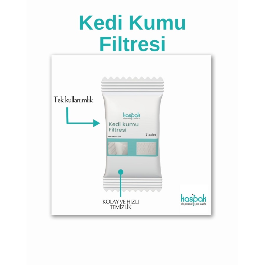 Kaspak Tek kullanımlık Kedi Kumu filtresi