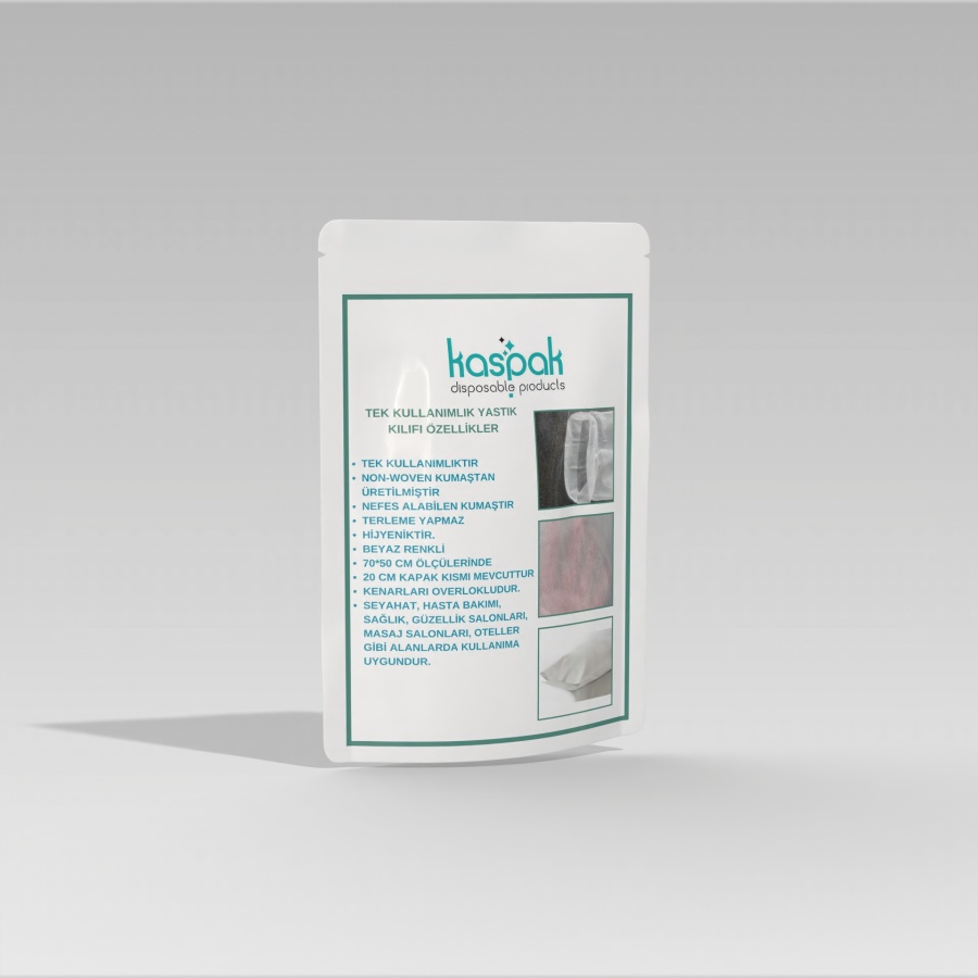 Tek Kullanımlık Yastık Kılıfı 70x50 cm kapaklı 1 ADET