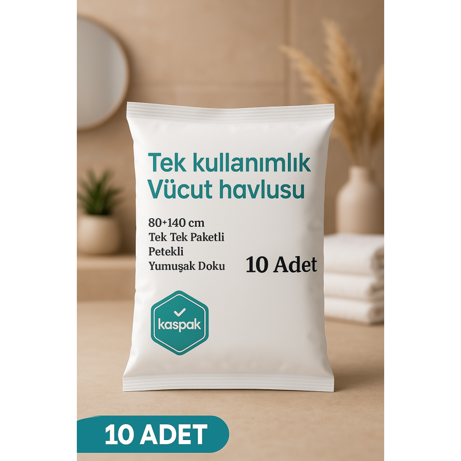 TEK KULLANIMLIK VÜCUT HAVLUSU 10 ADET