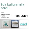 SAÇ HAVLUSU -  50 GR- TEK TEK PAKETLİ - 100 ADET- 40x80