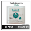 TEK KULLANIMLIK HAVLU- 80*140 VÜCUT HAVLUSU - 25 ADET- TEK TEK PAKETLİ