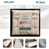Kaspak Tek Kullanımlık Masaj koltuğu Örtüsü 100x240 cm 10 adet