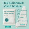 TEK KULLANIMLIK VÜCUT HAVLUSU - 25 ADET- DESTE