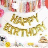 Altın Renk Happy Birthday Folyo Doğum Günü Balonu 35 cm