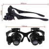 Nikula-gözlük Modeli 10x 15x 20x 25x Lens,2led ışıklı,büyüteç