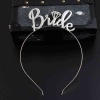 Gümüş Renk Bride Yazılı Metal Gelin Tacı Bride Taç